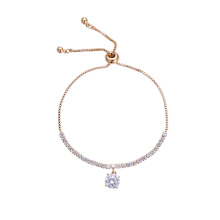 75224 Xuping charming chain jewelry wholesale 18k gold Synthetic CZ bracelet with promotion price